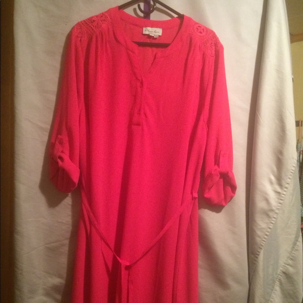Meera Lane Oakland Tied Shirt Dress